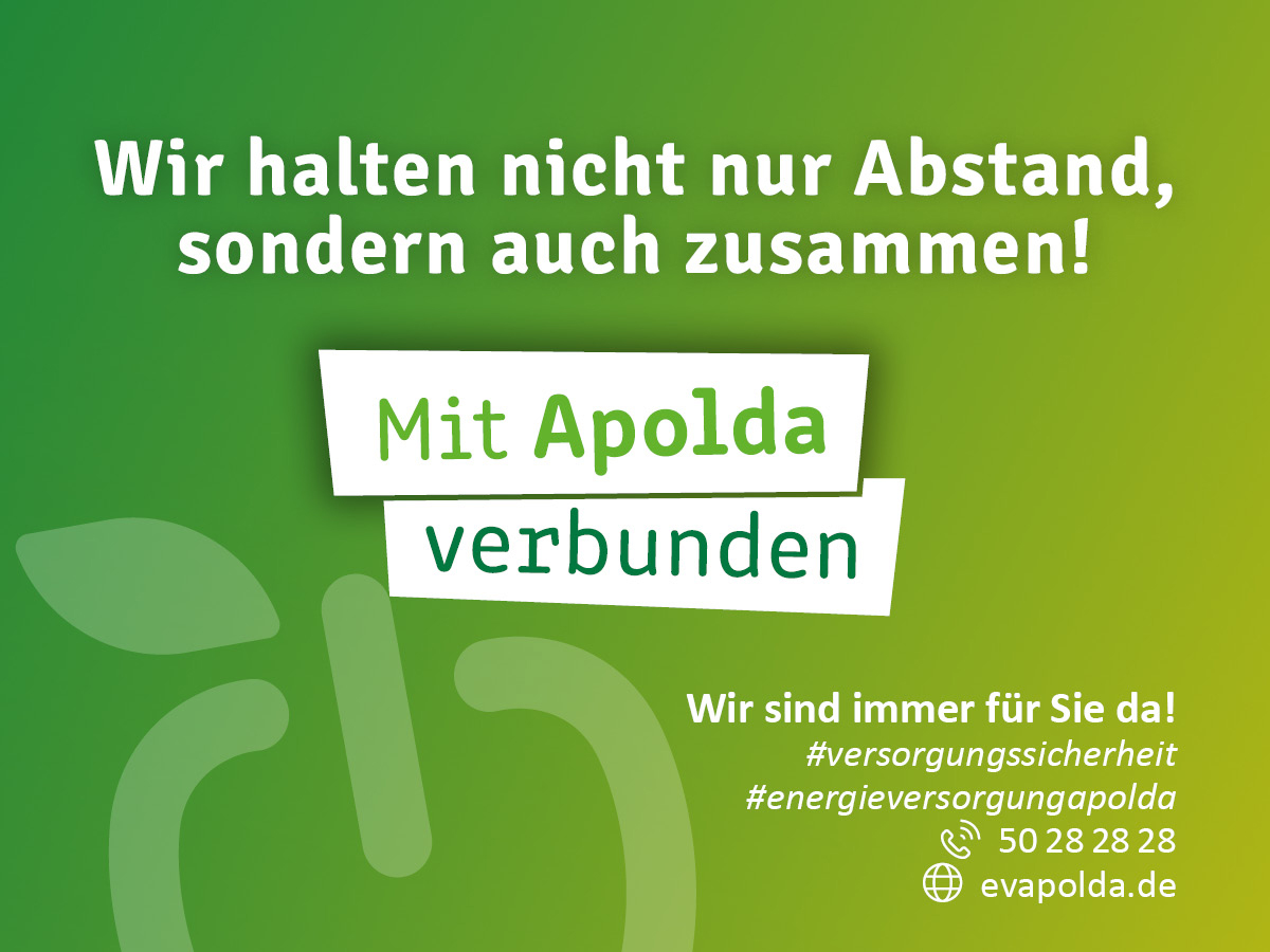 Wir halten nicht nur Abstand, sondern auch zusammen!
